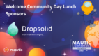 Welcome Dropsolid as community day lunch sponsors
