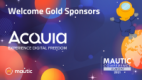 Welcome Gold sponsors Acquia
