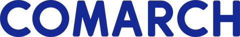 COMARCH in dark blue letters