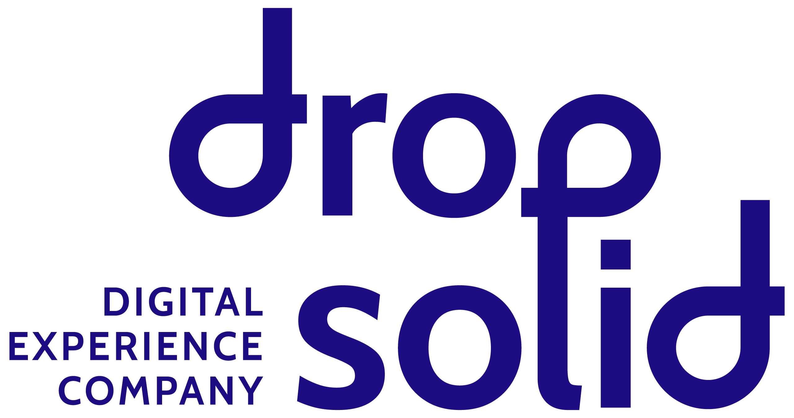 Dropsolid logo with Digital Experience Company in text on the left side.